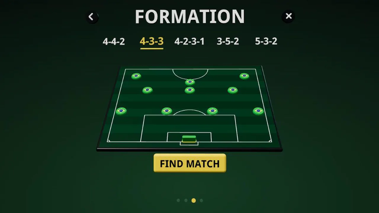 FORMATION: Brazil lined up in 4-3-3, FIND MATCH below