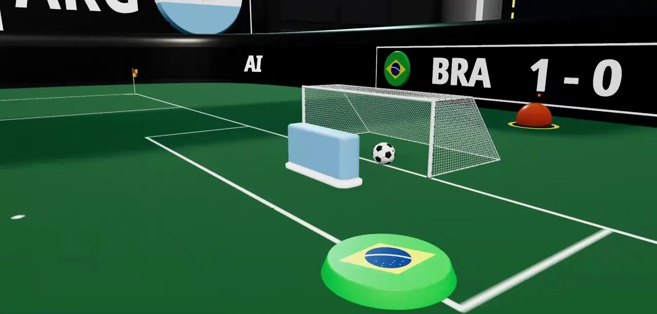 The replay of Brazil's goal: the ball in the net, 1-0 on the ribbon